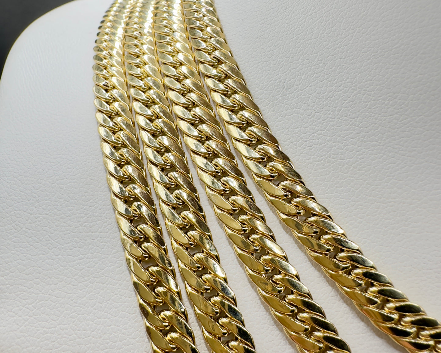 14K Real Gold Compact Cuban (Tight Miami) Link Necklace — 22” Length, 5.5 mm Width (13.45 g)