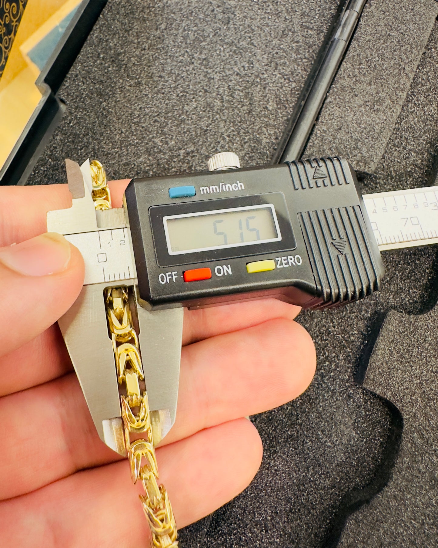 10K Real Gold Byzantine Link Bracelet — 8" Length, 5 mm Width (15.24 g)