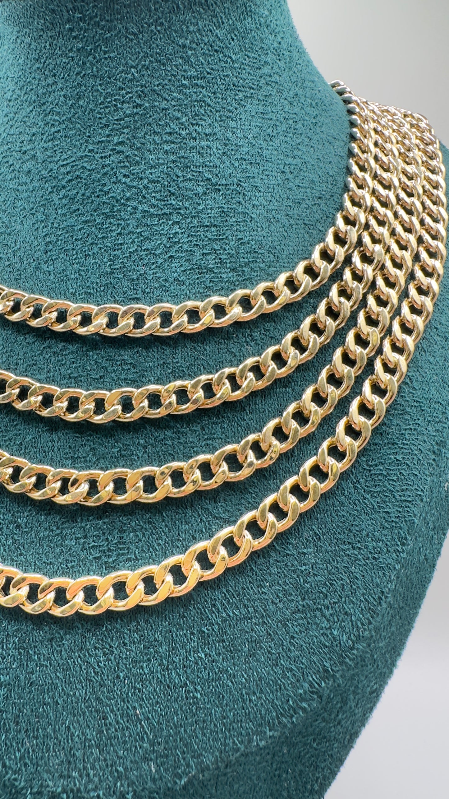 14K Real Gold Miami Cuban Link Set — 24" Necklace + 8" Bracelet, 6.2 mm Width (19.68 g Total)