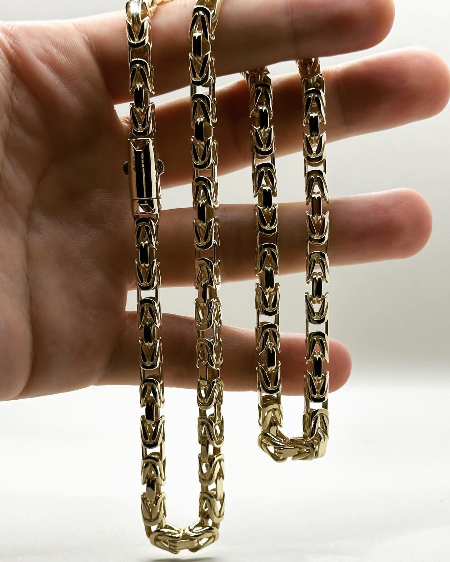 10K Real Gold Byzantine Chain