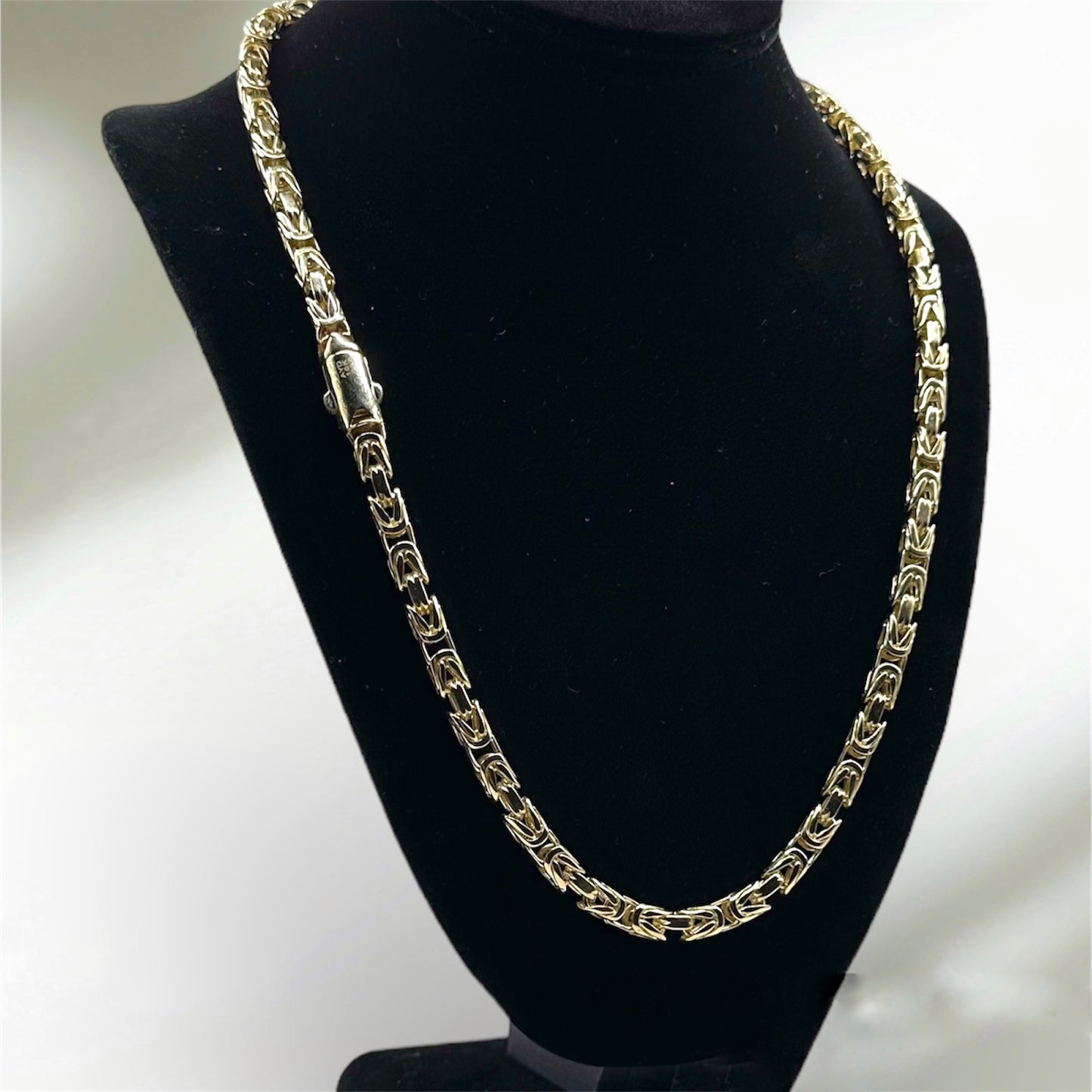 10K Real Gold Byzantine Chain